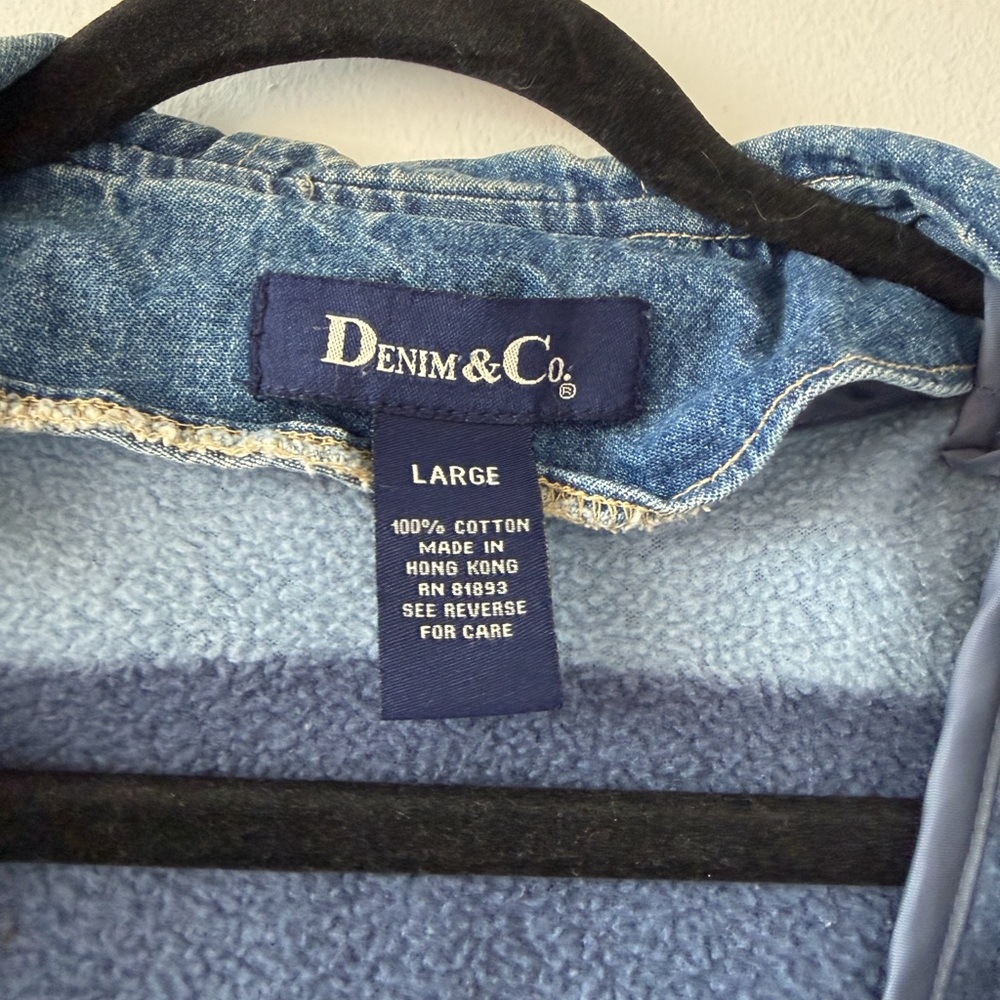 Denim&Co Blue Hooded‎ Jacket with Toggle Buttons - Picture 7 of 11
